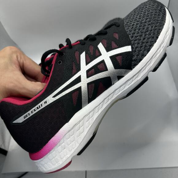 ASICS Gel-Exalt 4 Running Shoes Black Pink & White Sneakers Women’s Size 11 - Picture 6 of 8
